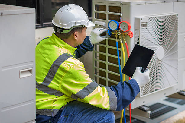 Professional Hvac Installation technician working in Fultonham, NY